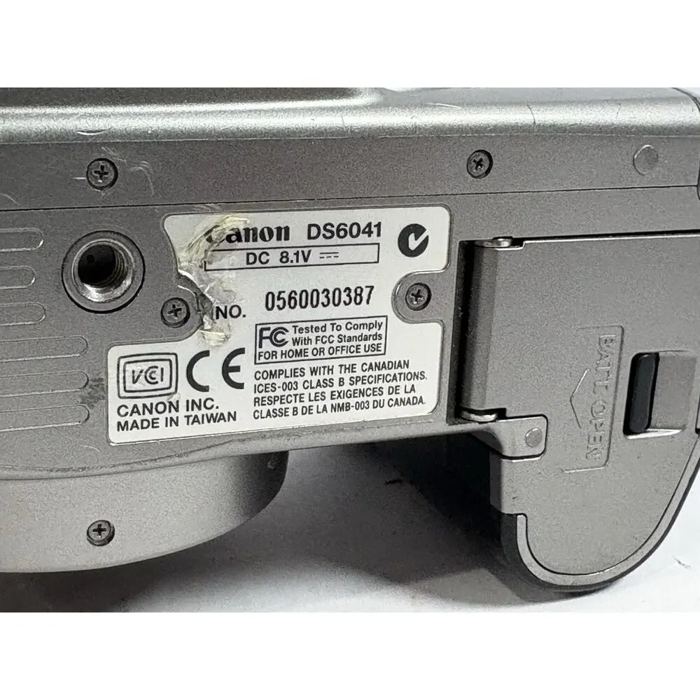 Canon EOS Rebel DS6041 Digital SLR Camera Body Only w/ Strap – Untested Parts